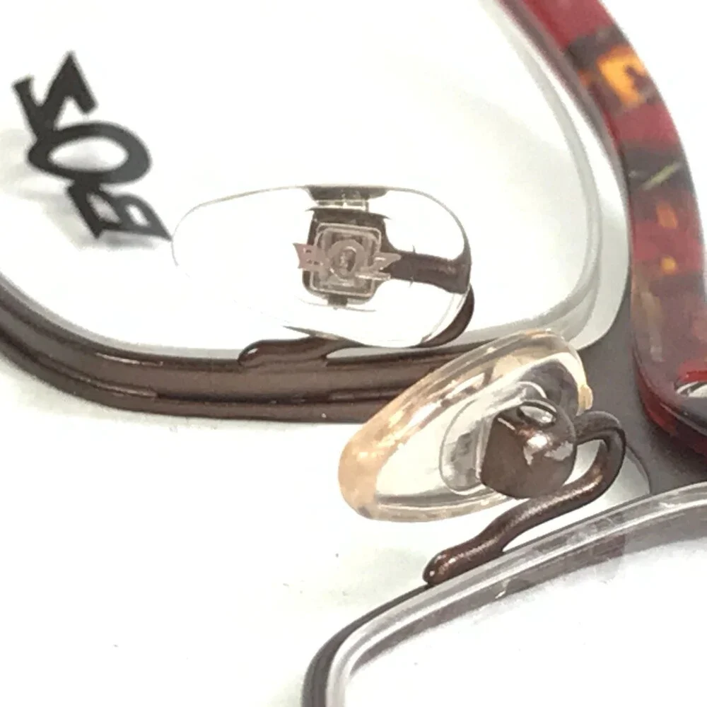 BOZ Eyeglasses Frames ZOUK 8090 Brown Red Cat Eye Semi Rim 52-18-140